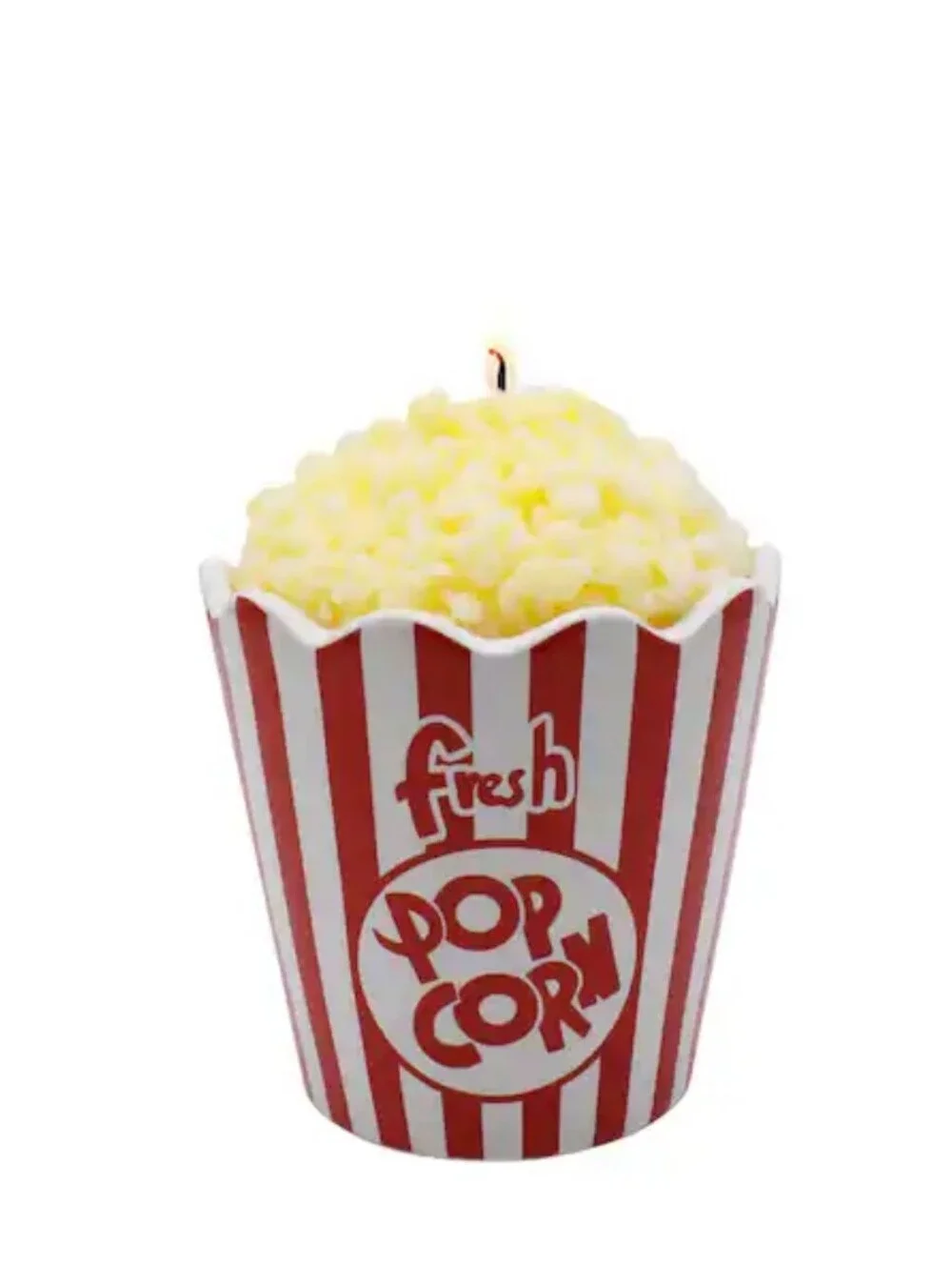 Movie Popcorn Bucket Novelty Wax Candle Scented